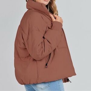 Women's Puffer Jacket in Cinnamon; NWOT